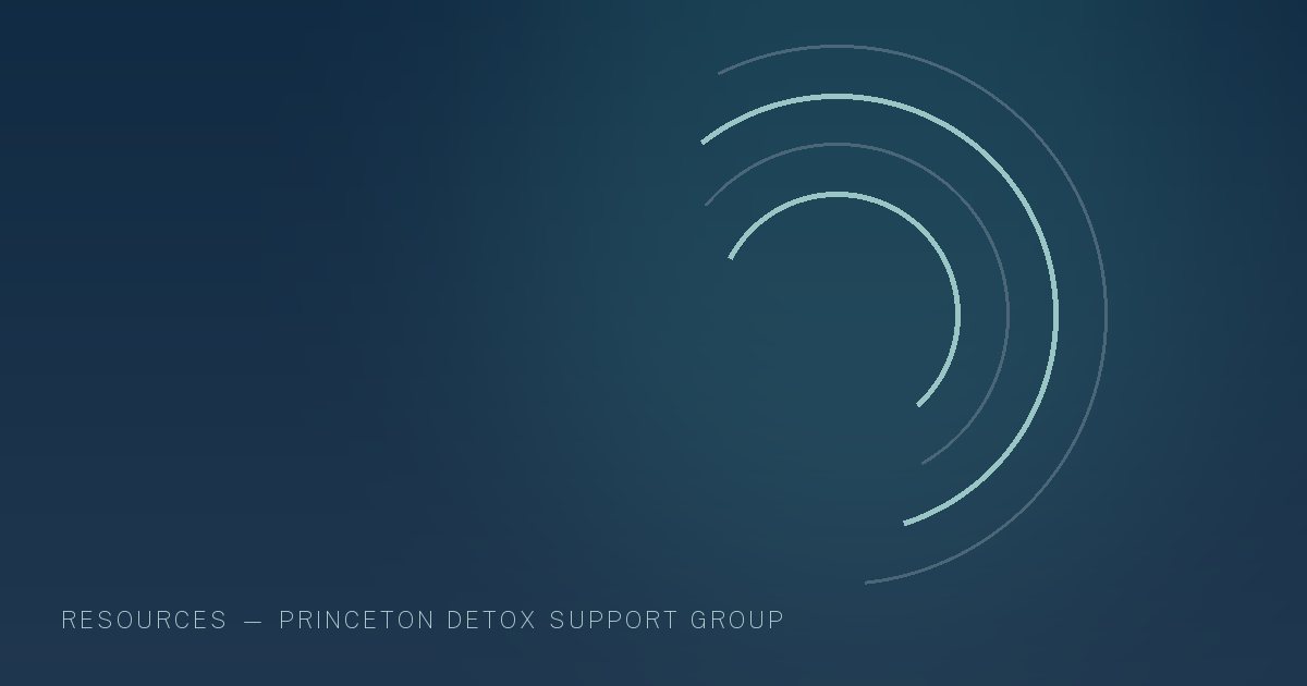 Illustration in the site's navy and teal palette showing overlapping arcs gathered around a common centre, marking this guide to Support for Families in New Jersey.